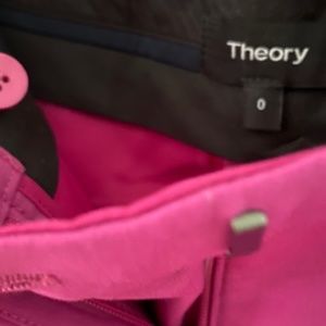 THEORY fuchsia tailored suit pants US 0 NWOT